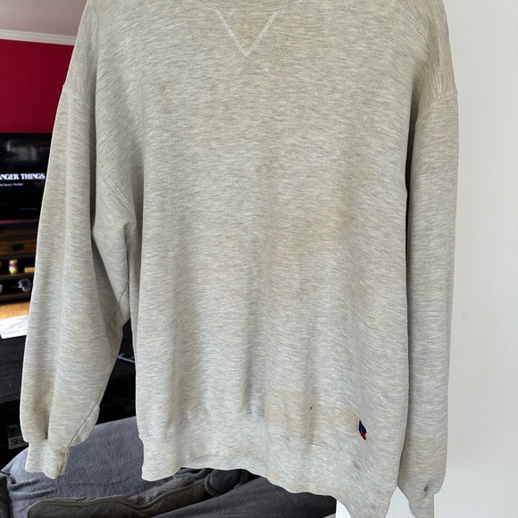 Vintage 80s 90s faded distressed worn Russell Athletic L.L. Bean crewneck - Picture 2 of 7